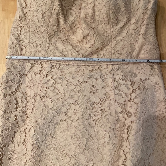 NWT Donna Morgan Strapless Formal Lace Dress Size 0 - Picture 7 of 7